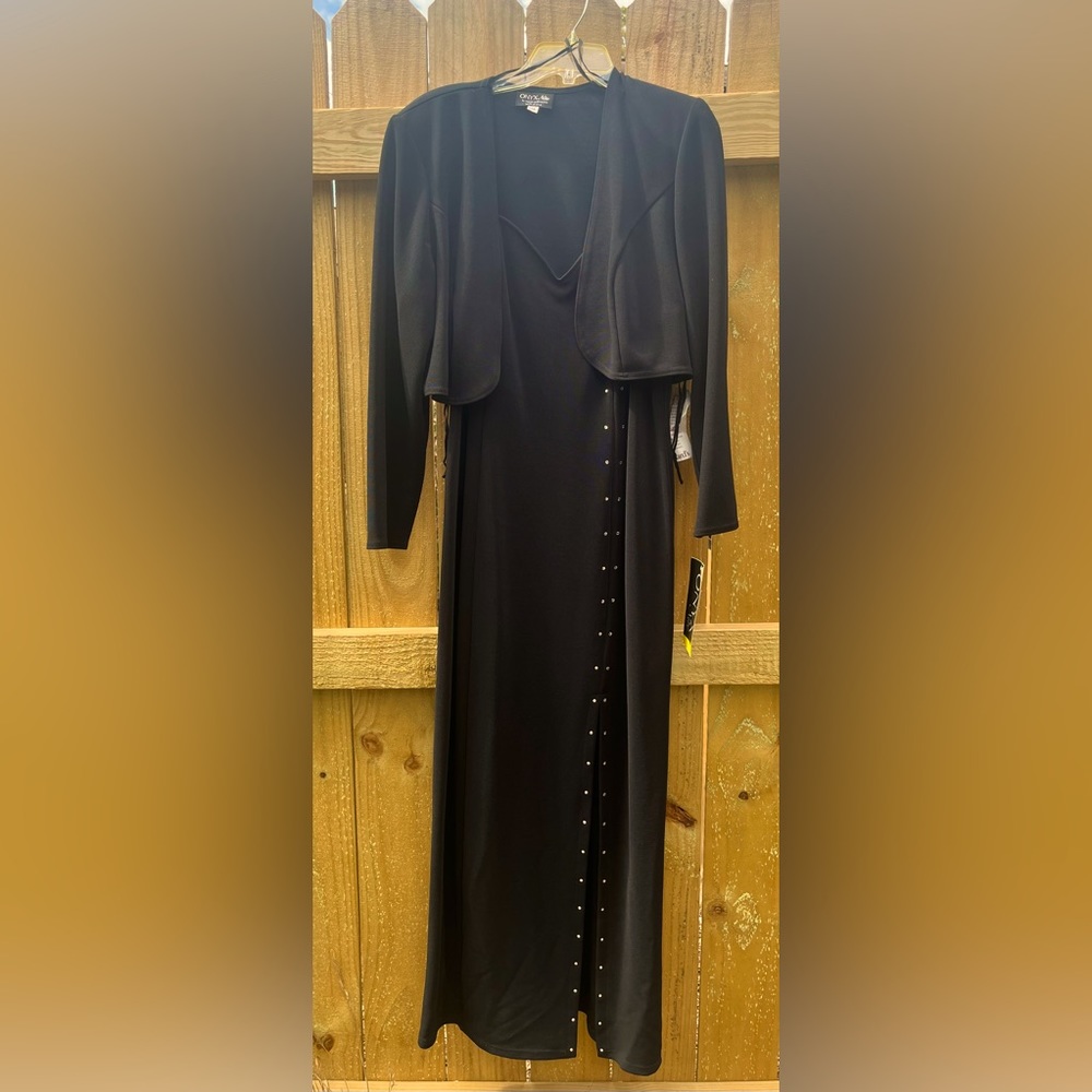 NWT - Black Evening Dress with Bolero Jacket